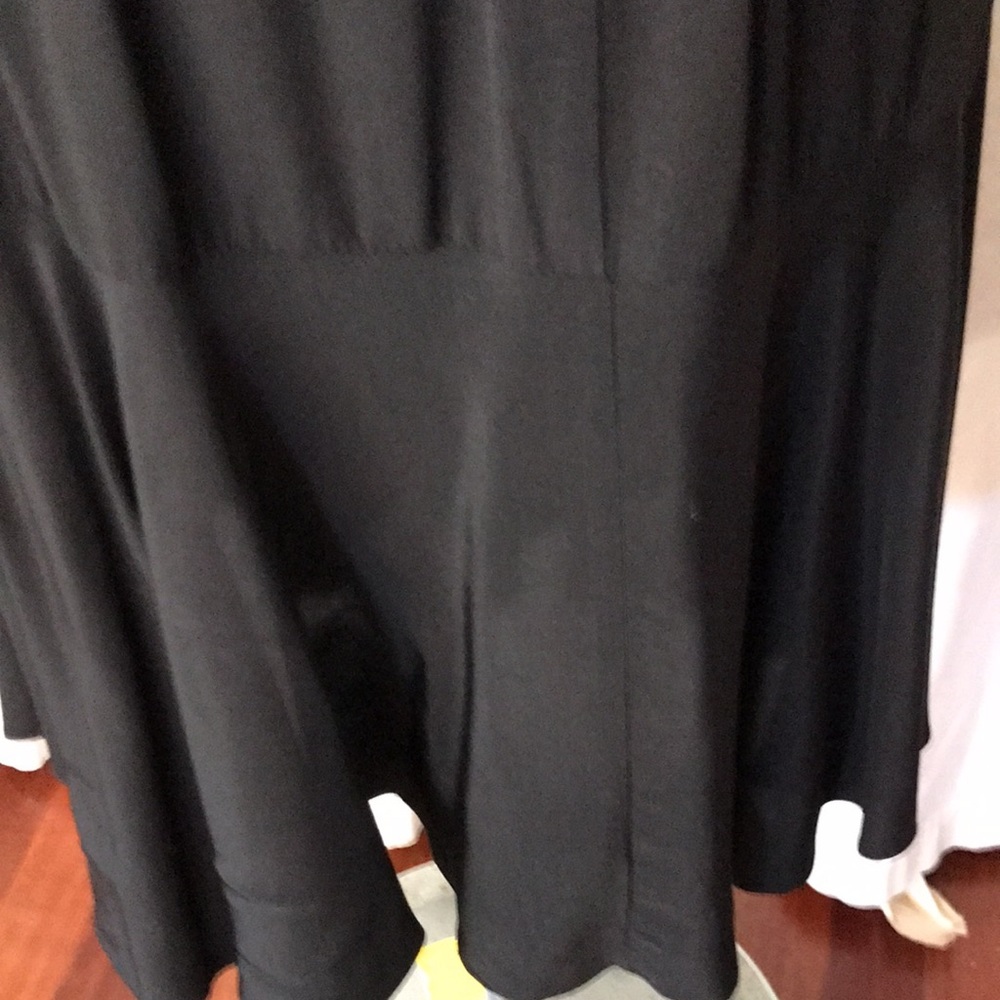 Dropped waist flared black skirt 10 - Picture 2 of 6